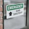 Signmission Gas Shutoff (Up Arrow) With Symbol, 5 in W x Rectangle, Vinyl Decal OS-2PACK-EM-D-35-L-10390 - alternate 2